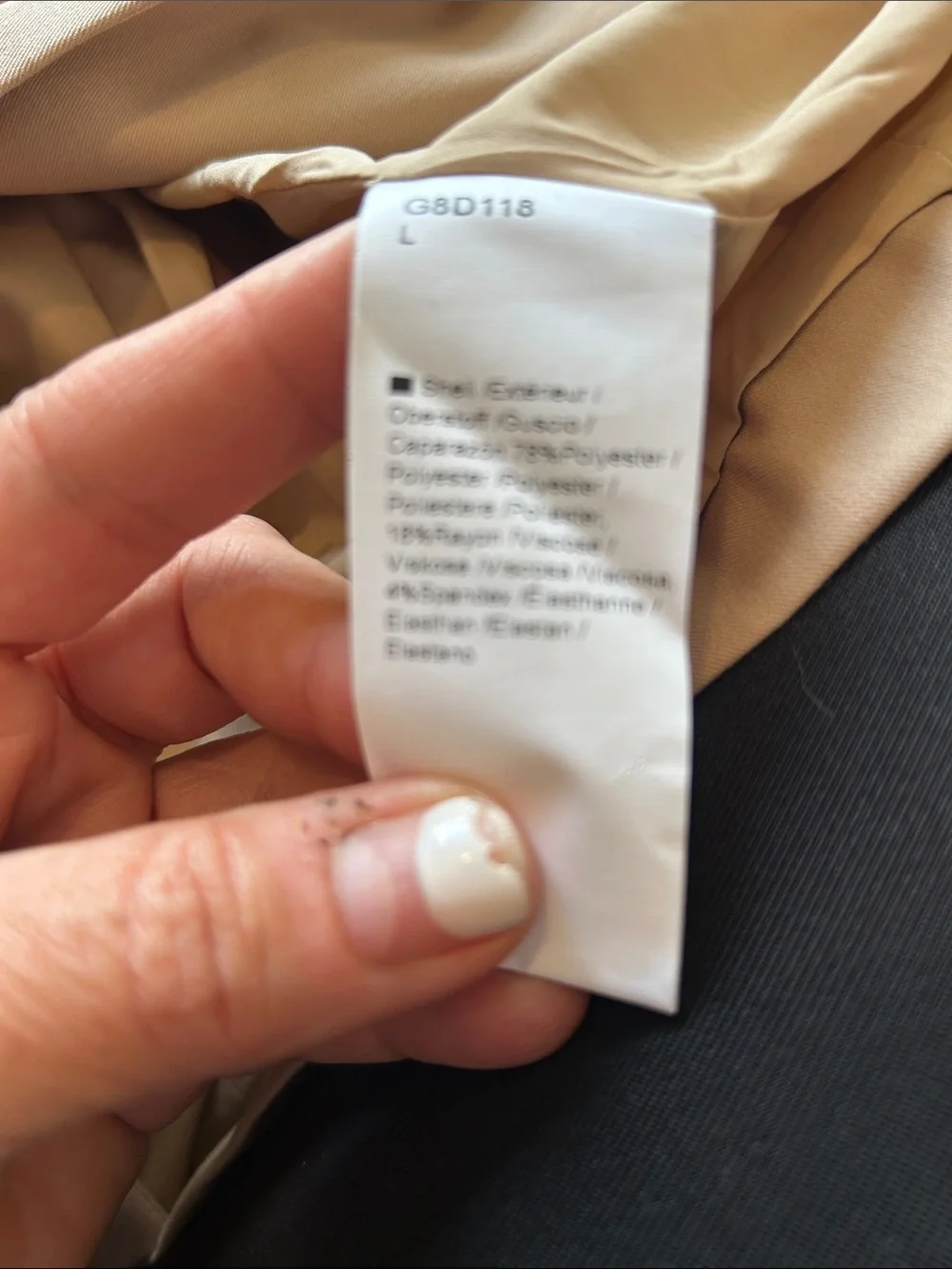 Women's Single-Button Tailored Blazer in Beige
